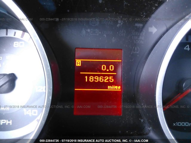 JA4LT21W08Z005669 - 2008 MITSUBISHI OUTLANDER ES შავი ფოტო 7