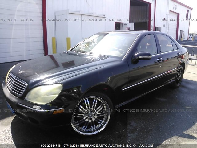 WDBNG75J1YA124519 - 2000 MERCEDES-BENZ S 500 BLACK photo 2