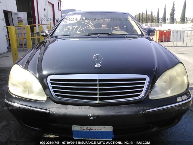 WDBNG75J1YA124519 - 2000 MERCEDES-BENZ S 500 BLACK photo 6