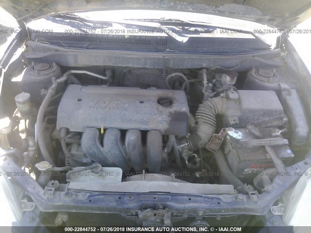 2T1KR32E05C350881 - 2005 TOYOTA COROLLA MATRIX XR BLUE photo 10