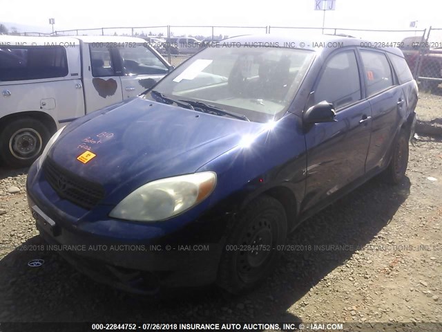 2T1KR32E05C350881 - 2005 TOYOTA COROLLA MATRIX XR BLUE photo 2