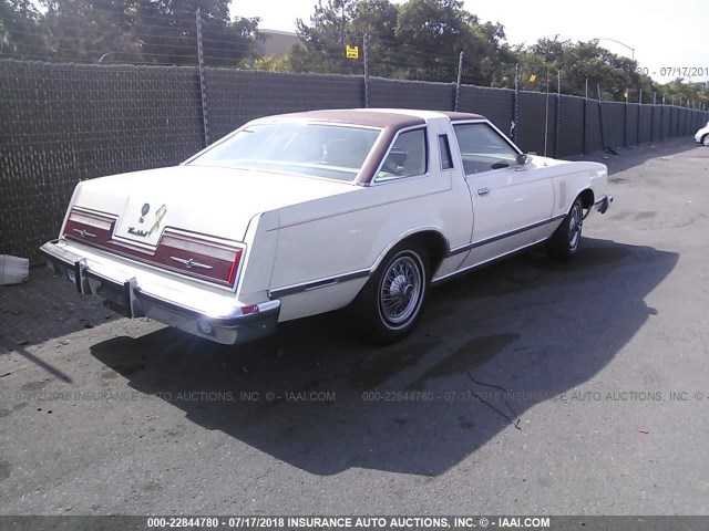 7J87H116560 - 1977 FORD THUNDERBIRD  CREAM photo 4