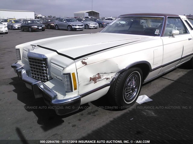 7J87H116560 - 1977 FORD THUNDERBIRD  CREAM photo 6