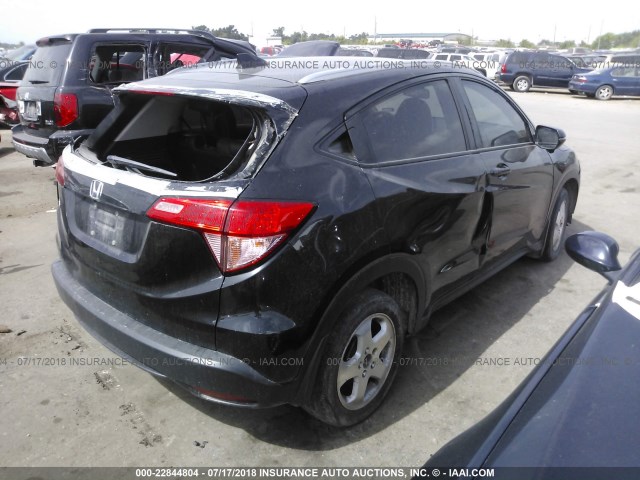 3CZRU5H76GM732824 - 2016 HONDA HR-V EXL BLACK photo 4