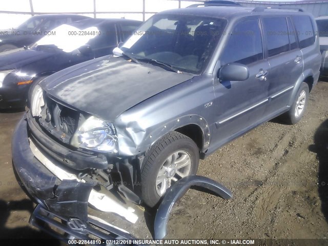 JS3TX92V144108052 - 2004 SUZUKI XL7 EX/LX GRAY photo 2