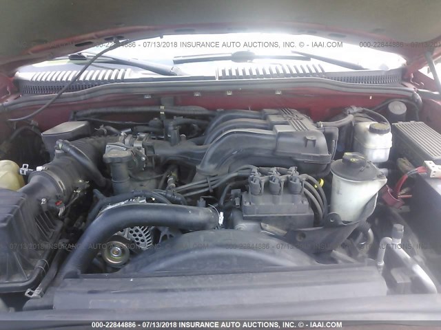 1FMZU73E25UB67113 - 2005 FORD EXPLORER XLT/XLT SPORT/NBX 红色 照片 10