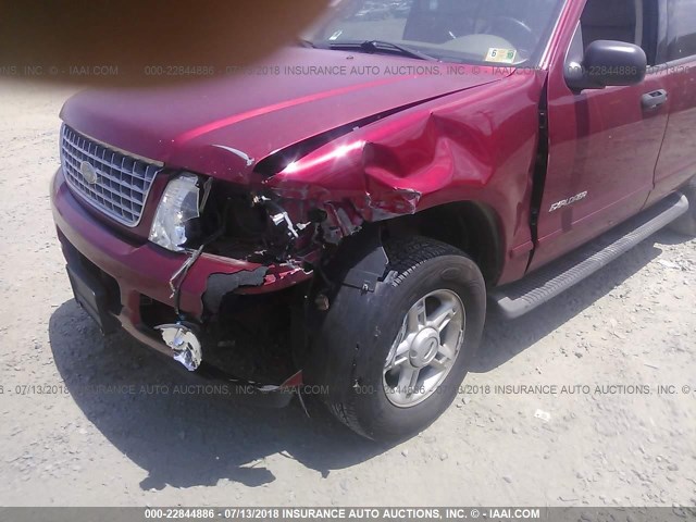1FMZU73E25UB67113 - 2005 FORD EXPLORER XLT/XLT SPORT/NBX 红色 照片 6