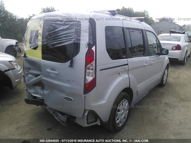 NM0AS8F78G1259371 - 2016 FORD TRANSIT CONNECT XLT SILVER photo 4