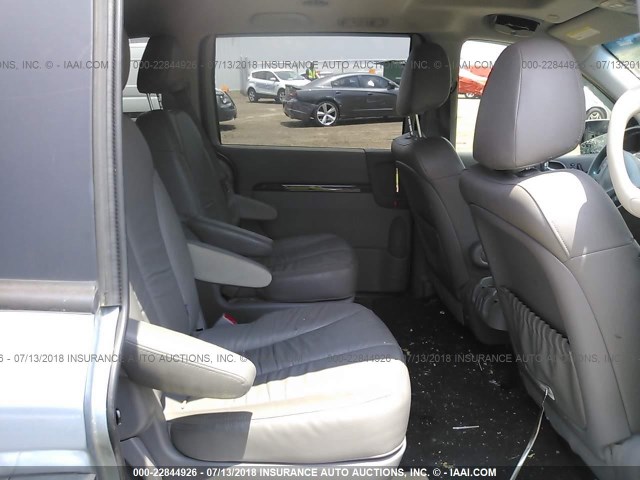 KNDMH4C7XE6584762 - 2014 KIA SEDONA EX BLUE photo 8