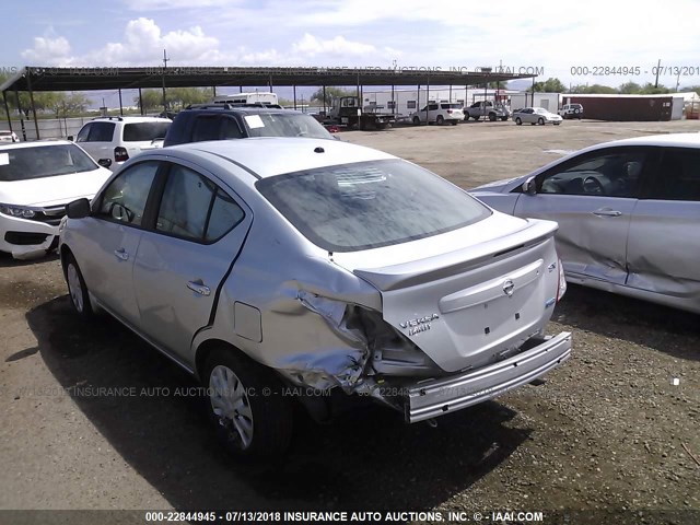 3N1CN7AP9GL863219 - 2016 NISSAN VERSA S/S PLUS/SV/SL SILVER photo 3