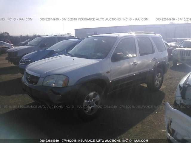 4F2CZ96154KM24369 - 2004 MAZDA TRIBUTE ES SILVER photo 2