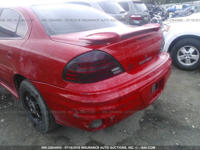 1G2NG52E3YC543851 - 2000 PONTIAC GRAND AM SE2 RED photo 6