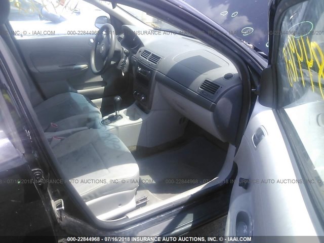 1G1AK55F367859102 - 2006 CHEVROLET COBALT LS BLACK photo 5
