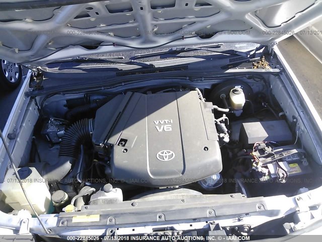 5TEUU42N55Z103430 - 2005 TOYOTA TACOMA ACCESS CAB Silber Foto 10