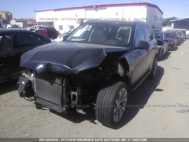 5UXKR6C51F0J74031 - 2015 BMW X5 XDRIVE50I GRAY photo 2