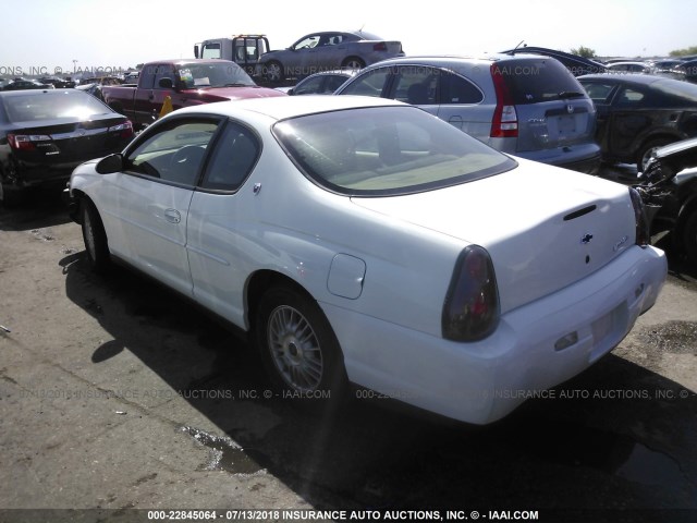 2G1WW12EXY9371135 - 2000 CHEVROLET MONTE CARLO LS თეთრი ფოტო 3