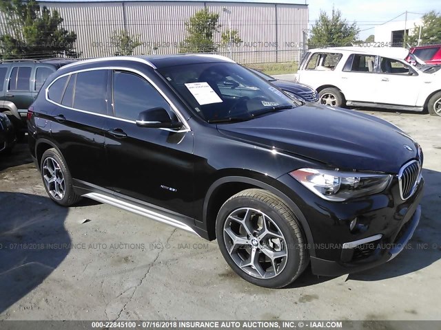WBXHT3C31J5F92973 - 2018 BMW X1 XDRIVE28I BLACK photo 1