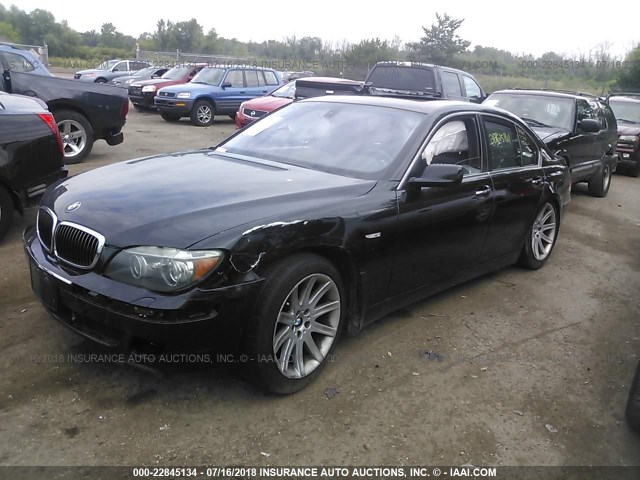 WBAHL83526DT02534 - 2006 BMW 750 I BLACK photo 2