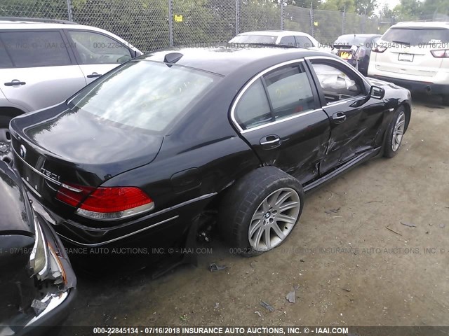 WBAHL83526DT02534 - 2006 BMW 750 I BLACK photo 4