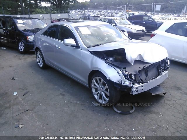 1G6AJ5SX6E0129914 - 2014 CADILLAC ATS PERFORMANCE SILVER photo 1