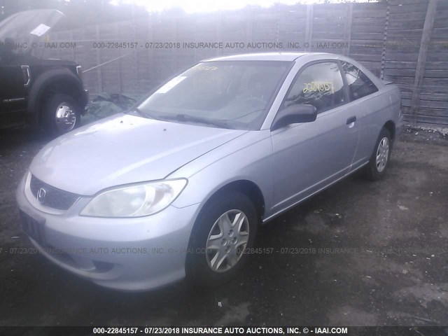1HGEM22105L051128 - 2005 HONDA CIVIC DX VP Boz foto 2