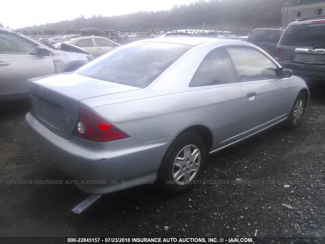 1HGEM22105L051128 - 2005 HONDA CIVIC DX VP GRAY photo 4