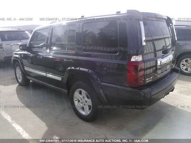 1J8HG58246C352032 - 2006 JEEP COMMANDER LIMITED BLACK photo 3