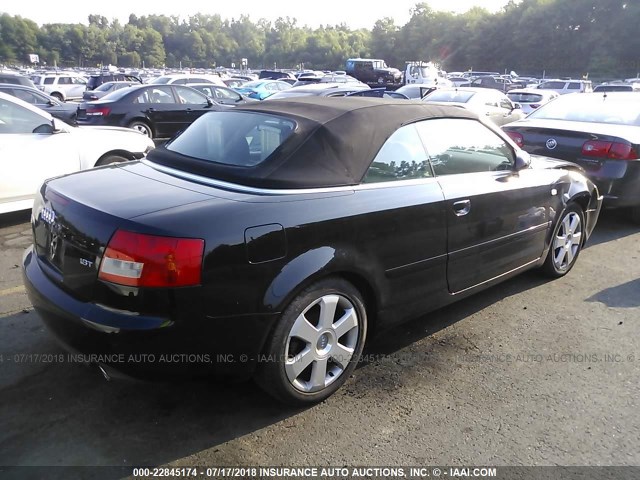 WAUAC48H36K004311 - 2006 AUDI A4 1.8 CABRIOLET BLACK photo 4