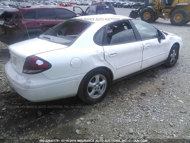 1FAFP552X4A168750 - 2004 FORD TAURUS SES WHITE photo 4