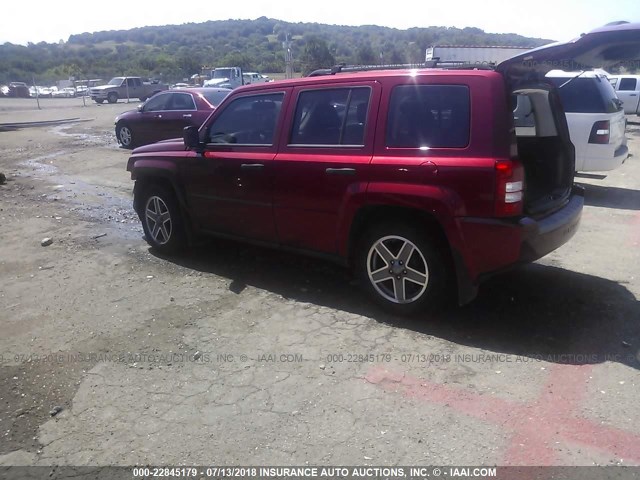 1J8FT28B89D110201 - 2009 JEEP PATRIOT SPORT RED photo 3