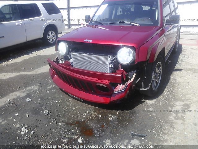 1J8FT28B89D110201 - 2009 JEEP PATRIOT SPORT RED photo 6