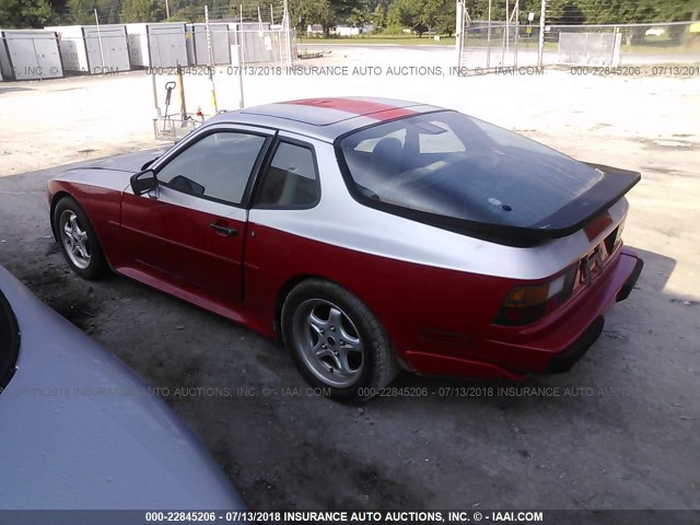 WP0AB0942JN472550 - 1988 PORSCHE 944 RED photo 3