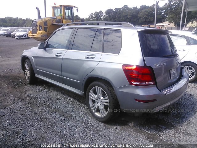 WDCGG8JB4DG007906 - 2013 MERCEDES-BENZ GLK 350 4MATIC GRAY photo 3