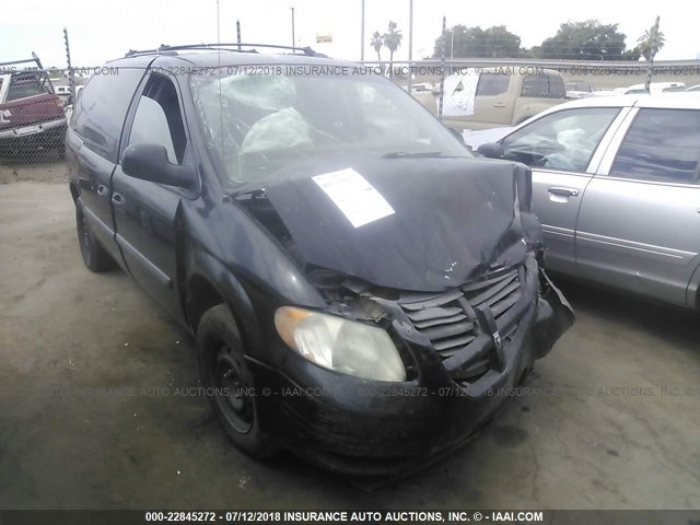 1D4GP24R05B350239 - 2005 DODGE GRAND CARAVAN SE BLACK photo 1