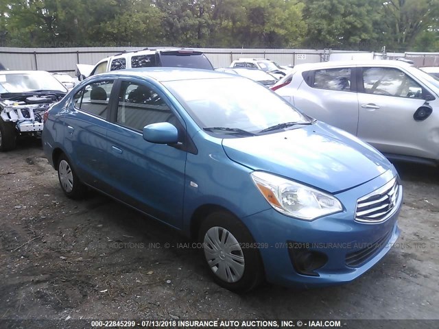 ML32F3FJ7JHF09150 - 2018 MITSUBISHI MIRAGE G4 ES BLUE photo 1