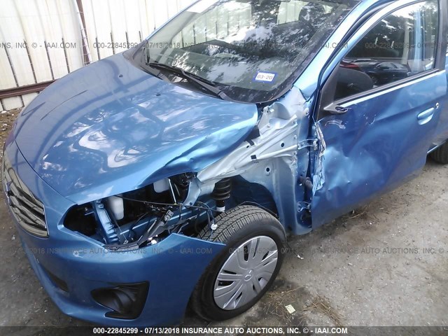 ML32F3FJ7JHF09150 - 2018 MITSUBISHI MIRAGE G4 ES BLUE photo 6