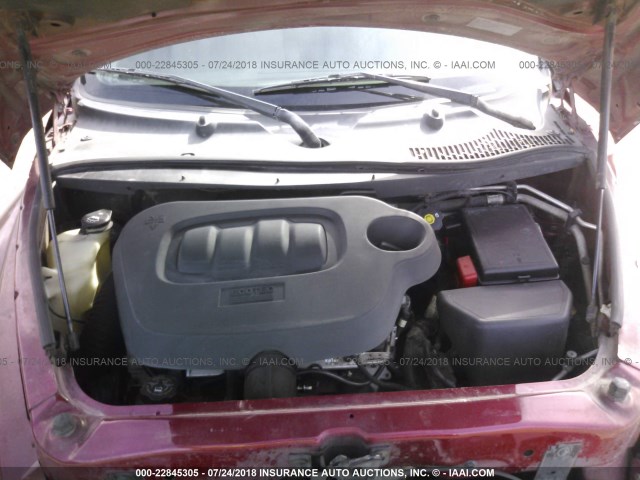 3GNBAADB2AS509550 - 2010 CHEVROLET HHR LS BURGUNDY photo 10