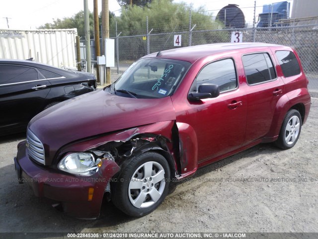 3GNBAADB2AS509550 - 2010 CHEVROLET HHR LS BURGUNDY photo 2