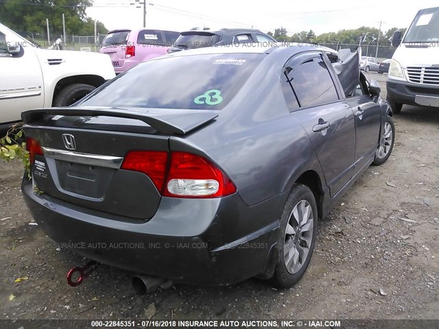 19XFA1F93BE027514 - 2011 HONDA CIVIC EXL 灰色 照片 4