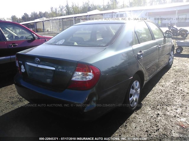4T1BE32K83U771079 - 2003 TOYOTA CAMRY LE/XLE/SE 绿色 照片 4