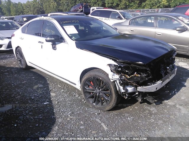 KMHGN4JE8GU138868 - 2016 HYUNDAI GENESIS 3.8L WHITE photo 1