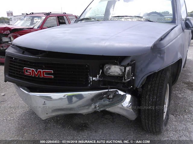 1GTEC14Z2SZ511364 - 1995 GMC SIERRA C1500 GRAY photo 6