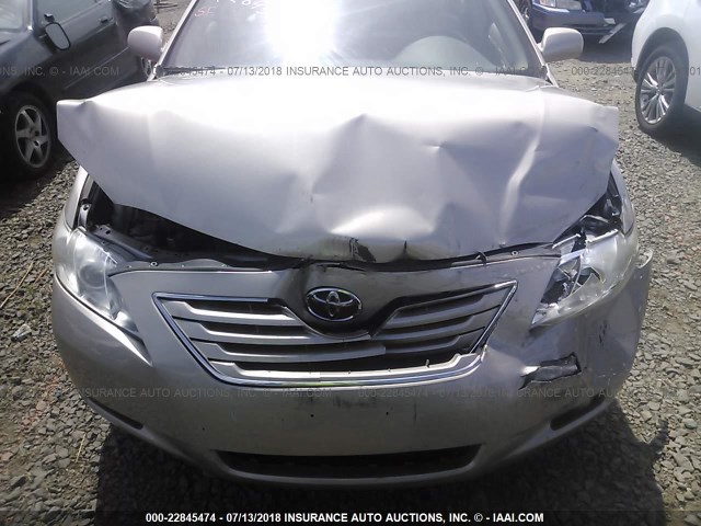 4T1BE46K68U203579 - 2008 TOYOTA CAMRY CE/LE/XLE/SE GOLD photo 6