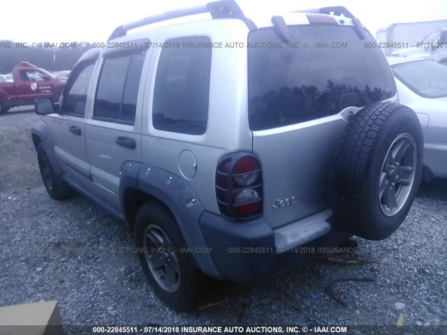 1J4GK38K35W683133 - 2005 JEEP LIBERTY RENEGADE SILVER photo 3