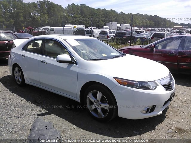 JH4CU2F62DC013344 - 2013 ACURA TSX TECH WHITE photo 1