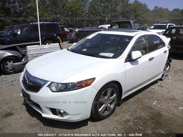 JH4CU2F62DC013344 - 2013 ACURA TSX TECH WHITE photo 2