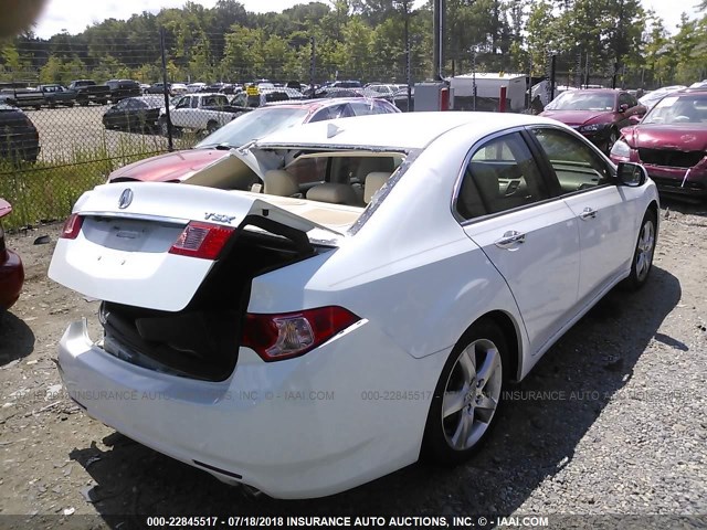 JH4CU2F62DC013344 - 2013 ACURA TSX TECH WHITE photo 4