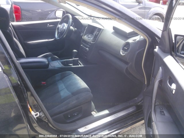 1N4AA51E89C846256 - 2009 NISSAN MAXIMA S/SV BLACK photo 5