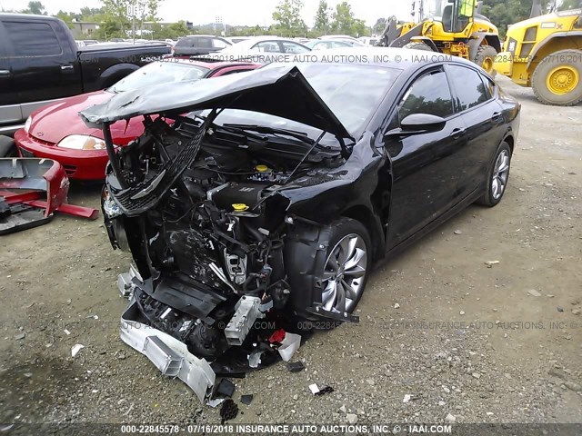 1C3CCCBB1GN161804 - 2016 CHRYSLER 200 S BLACK photo 2