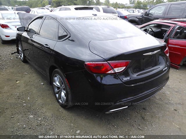 1C3CCCBB1GN161804 - 2016 CHRYSLER 200 S BLACK photo 3